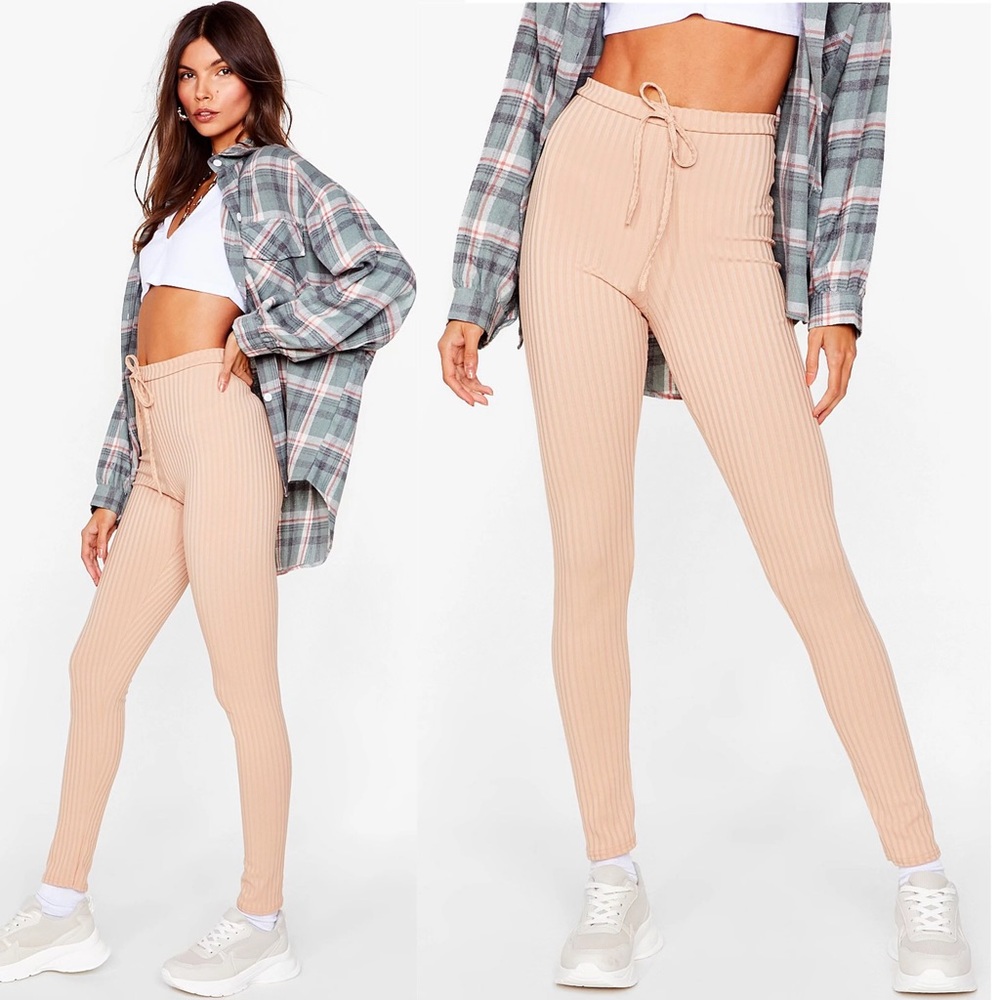 🔮2/$20 Nasty Gal | Ribbed High Waisted Leggings